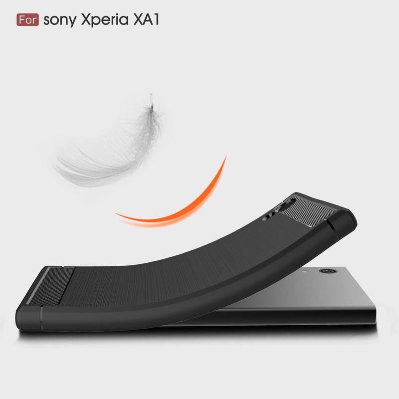 Ốp Lưng Sony Xperia XA1 Chống Sốc Hiệu Likgus Armor Cao Cấp Giá Rẻ được làm bằng chất liệu TPU mền giúp bạn bảo vệ toàn diện mọi góc cạnh của máy rất tốt lớp nhựa này khá mỏng bên ngoài kết hợp thêm bên trên và dưới dạng carbon rất sang trọng.